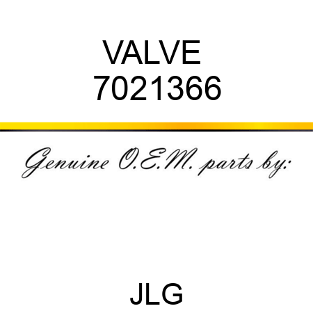 VALVE  7021366