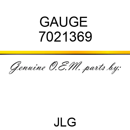 GAUGE  7021369