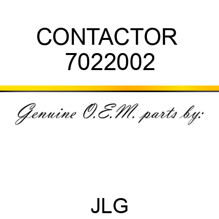 CONTACTOR  7022002