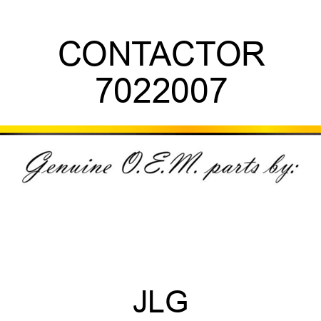 CONTACTOR 7022007