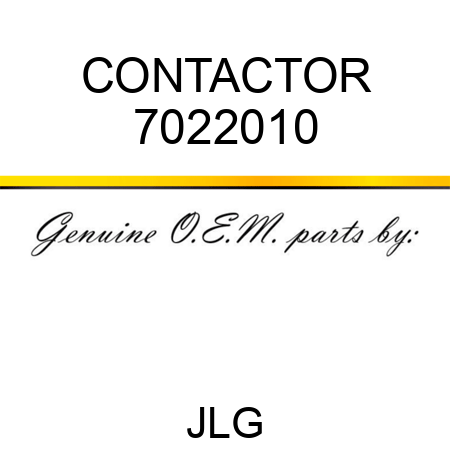 CONTACTOR 7022010