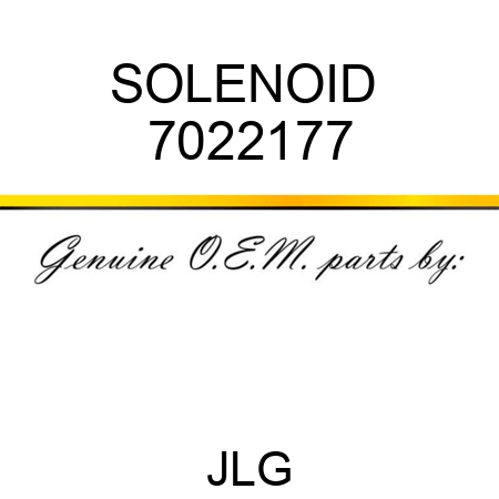 SOLENOID  7022177