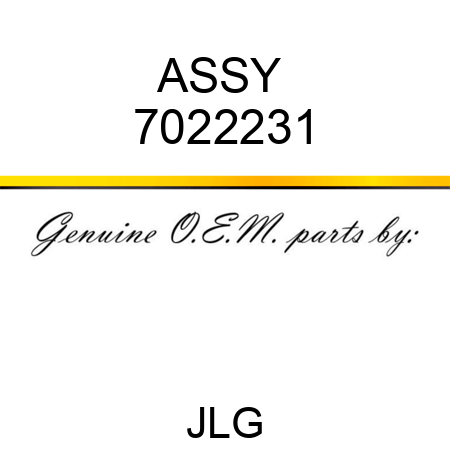 ASSY  7022231