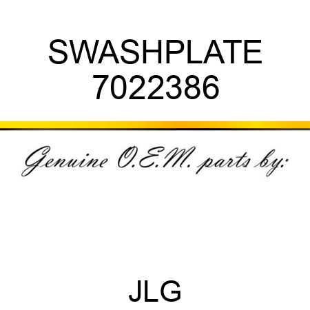 SWASHPLATE 7022386