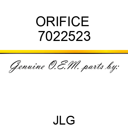 ORIFICE  7022523
