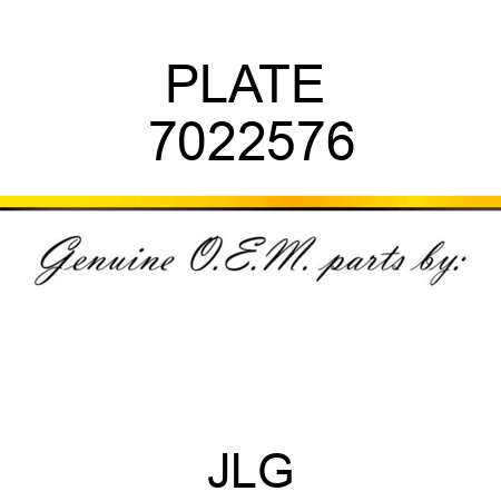 PLATE  7022576
