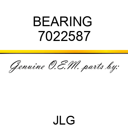 BEARING  7022587