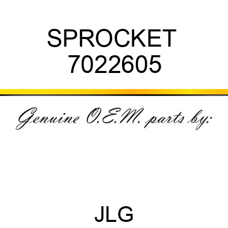 SPROCKET  7022605