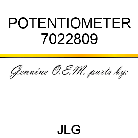 POTENTIOMETER 7022809