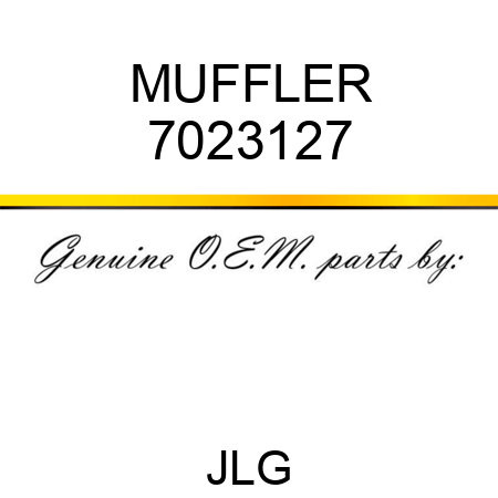 MUFFLER 7023127