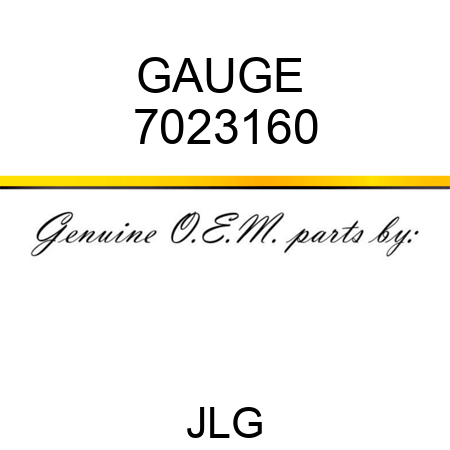 GAUGE  7023160