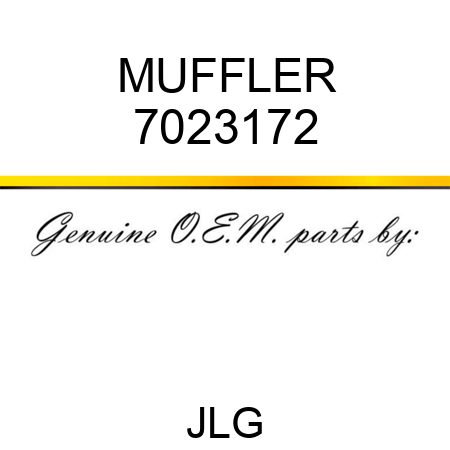 MUFFLER 7023172