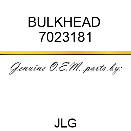 BULKHEAD  7023181