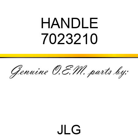 HANDLE 7023210