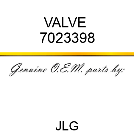 VALVE  7023398