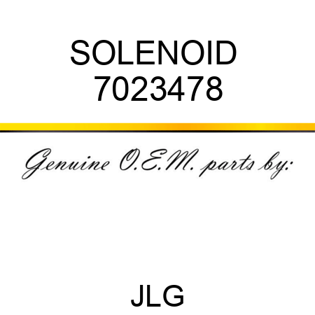 SOLENOID  7023478