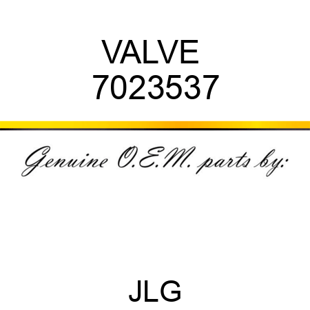 VALVE  7023537
