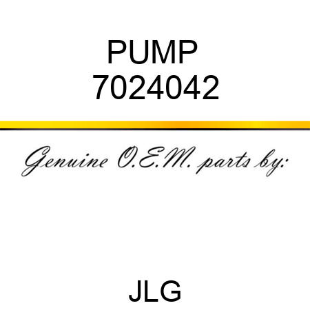 PUMP  7024042
