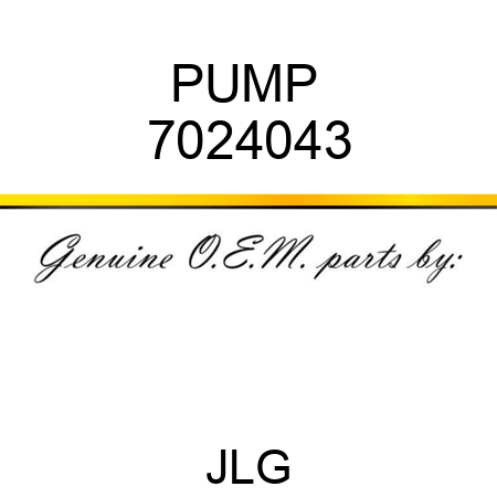 PUMP  7024043