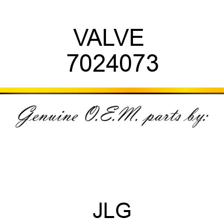 VALVE  7024073