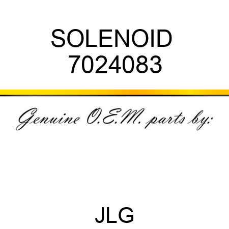 SOLENOID  7024083