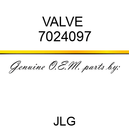 VALVE  7024097