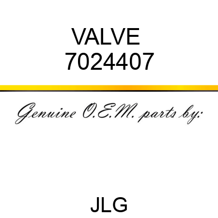 VALVE  7024407