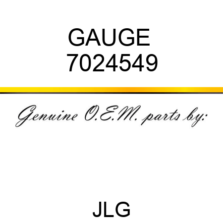 GAUGE  7024549