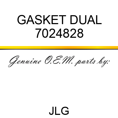 GASKET DUAL 7024828