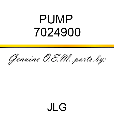 PUMP  7024900