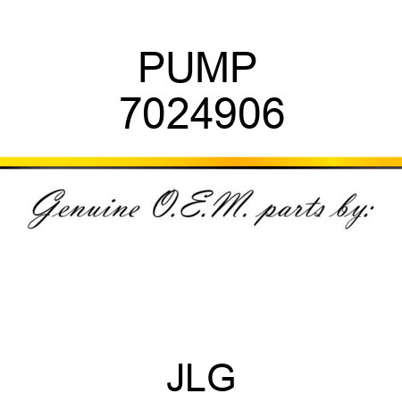 PUMP  7024906