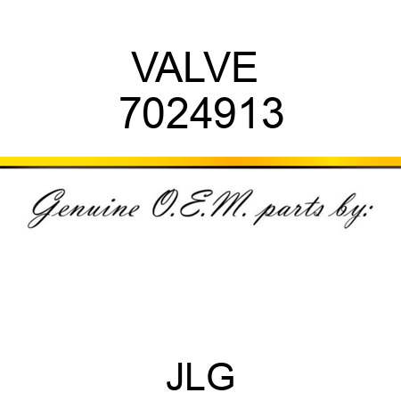 VALVE  7024913
