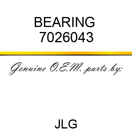 BEARING  7026043