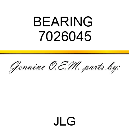 BEARING  7026045