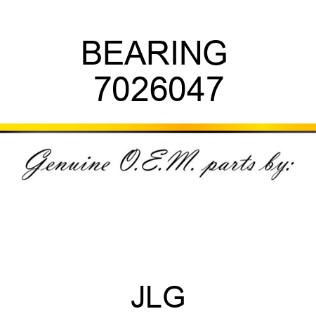 BEARING  7026047