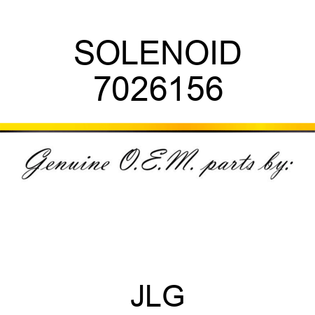 SOLENOID 7026156