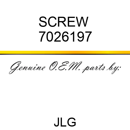 SCREW  7026197