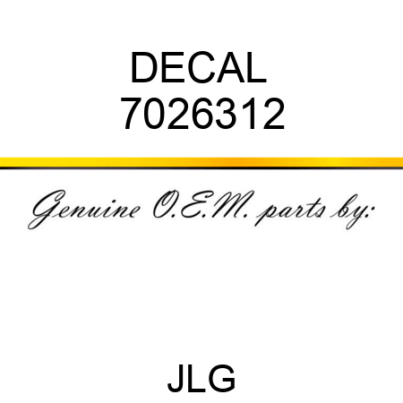 DECAL  7026312
