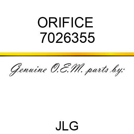 ORIFICE  7026355