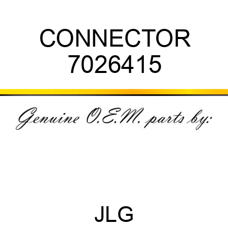 CONNECTOR 7026415