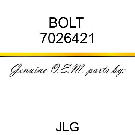 BOLT  7026421