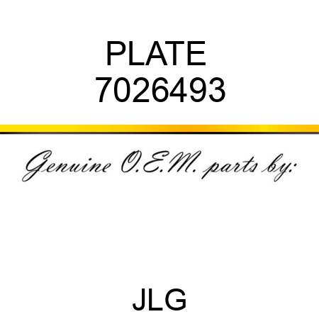 PLATE  7026493