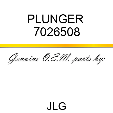 PLUNGER  7026508