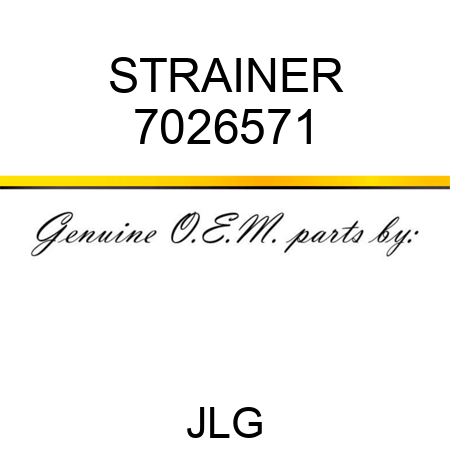 STRAINER 7026571