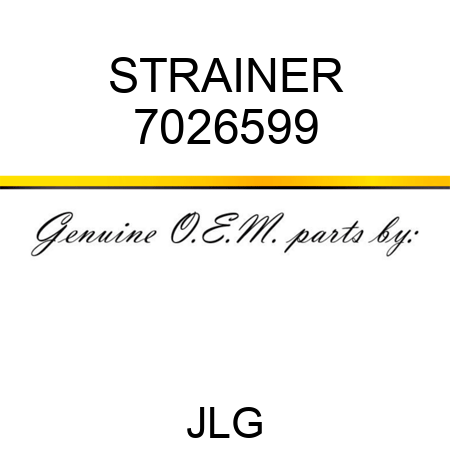 STRAINER 7026599