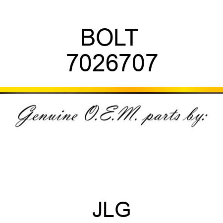 BOLT  7026707