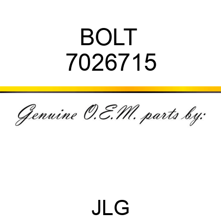 BOLT  7026715