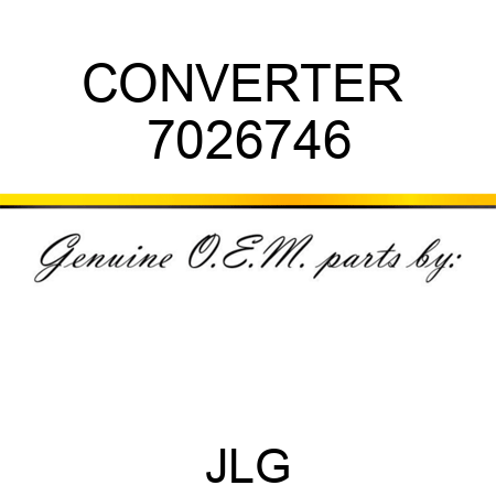 CONVERTER  7026746