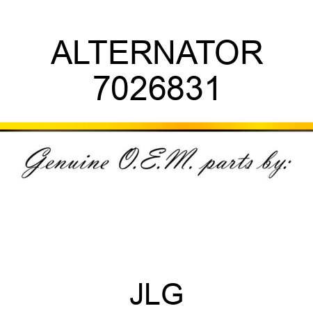 ALTERNATOR 7026831