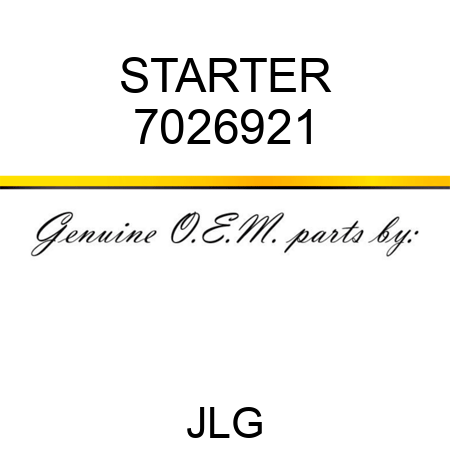 STARTER 7026921
